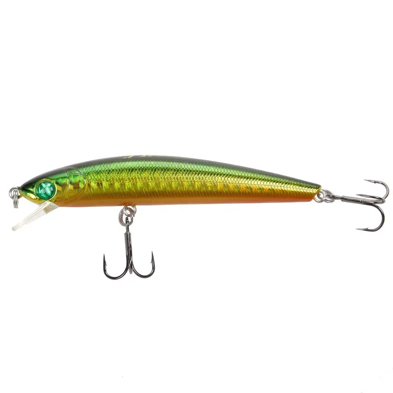 Un señuelo de pesca con un diseño verde y amarillo vibrante perfecto para captar peces