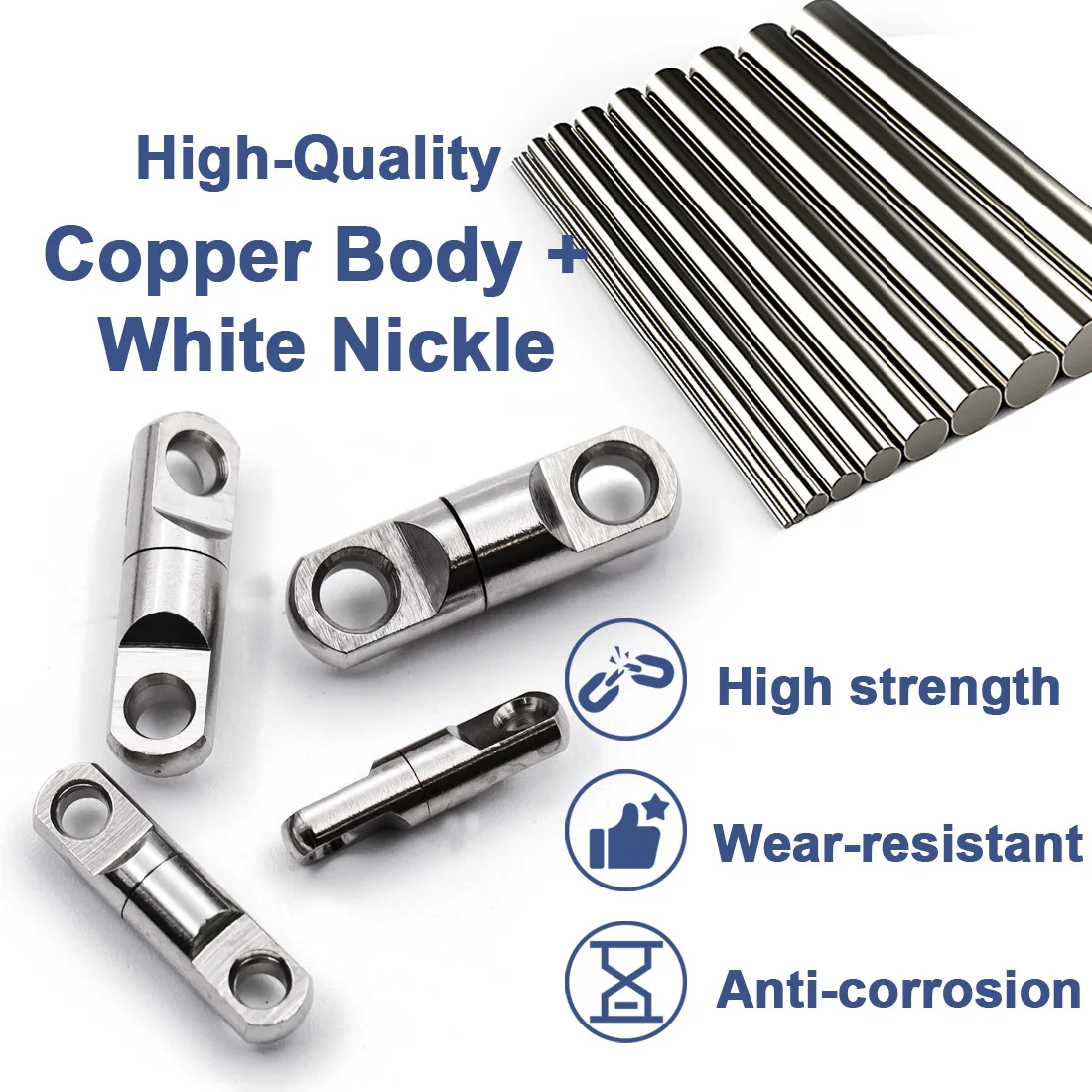 Giratorios pesados de 9KM para pesca en agua salada, aparejos de pesca de cobre resistentes a la oxidación, resistentes para atún Shark5 ~ 20 piezas a granel - imagen 3