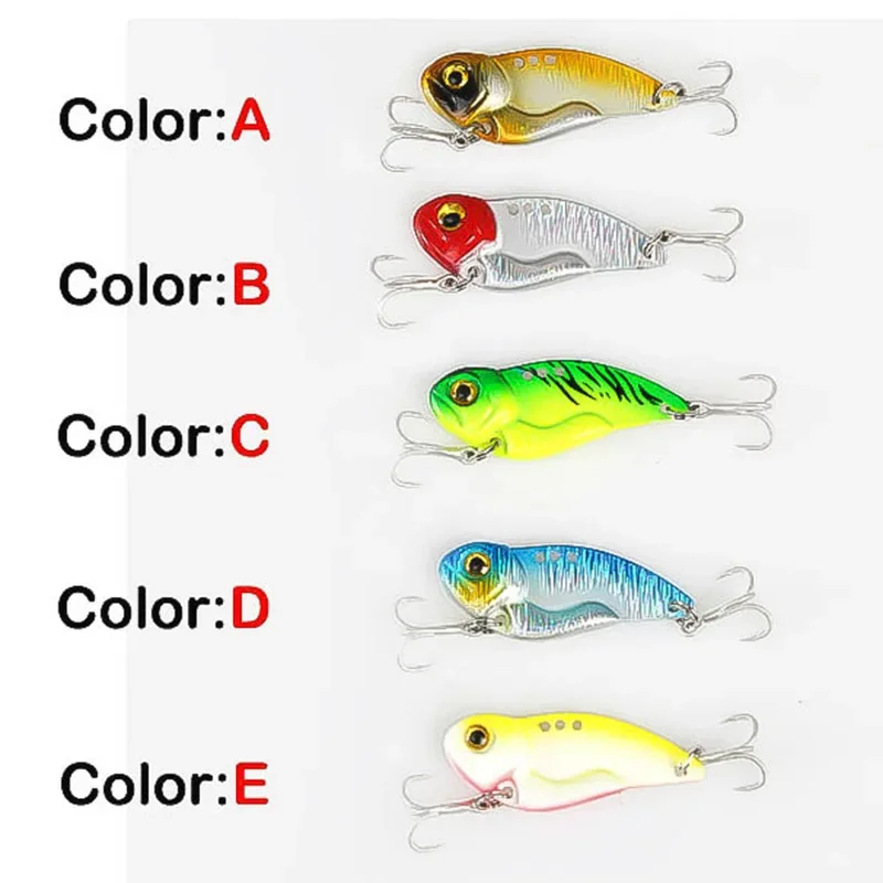 Señuelo de pesca VIB láser de Metal, aparejos de pesca en hielo de invierno, Crankbait, cuchara vibratoria, Spinner, hundimiento, 8g/14g/21g, 1 Uds., novedad de 2022 - imagen 2