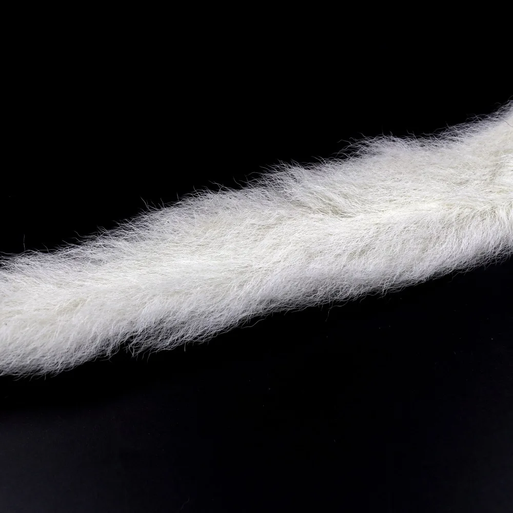 Wifreo-cola de becerro blanca, Material para atar moscas, poste de paracaídas real, fibra seca - imagen 4