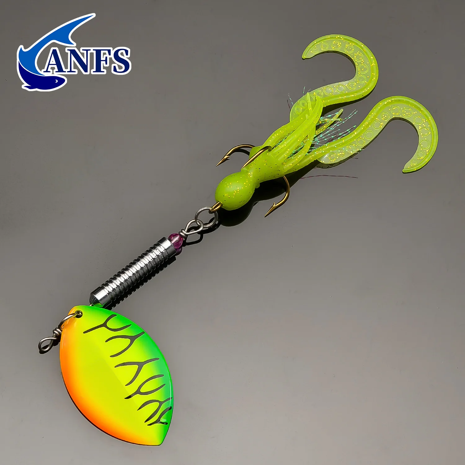 ANFS Cucharilla de cobre señuelo lucio lubina almizclado - imagen 5