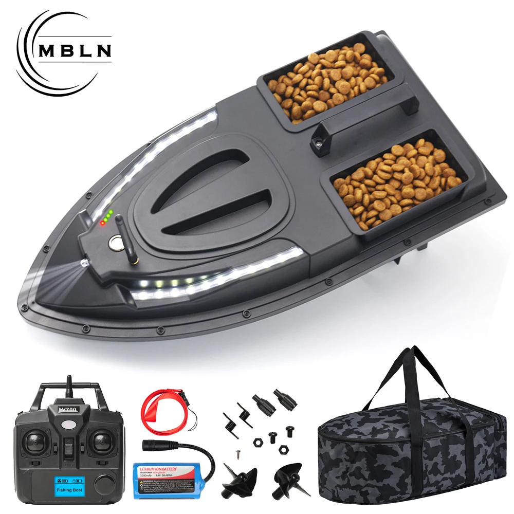 Brand,Fishing Bait Boat,Dual Motors,Steering Tail Light,Cruise Control,1.5kg Load Capacity,Auto Yaw Correction,Low Battery Alert - imagen 2