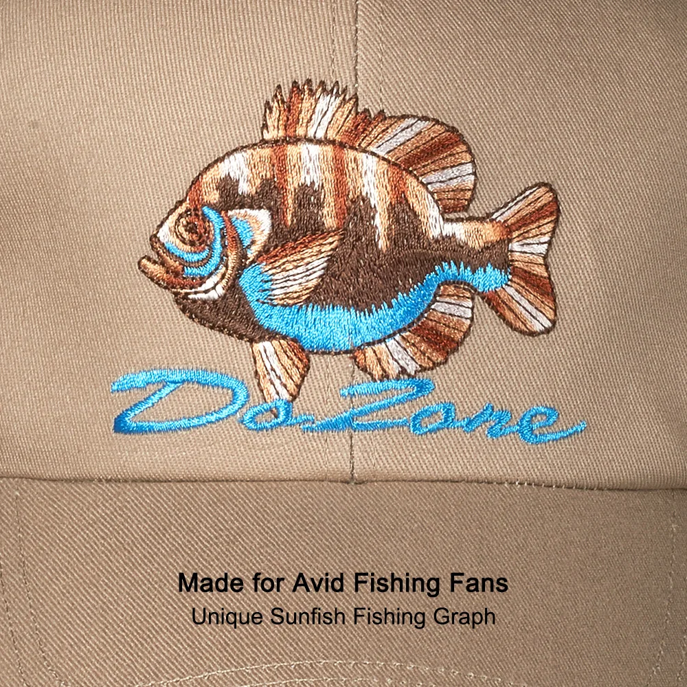 Gorro de pesca de algodón transpirable y ajustable con bordado - imagen 4