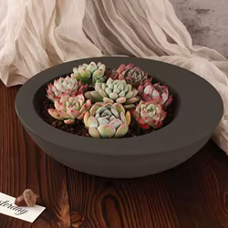 Maceta redonda para flores, molde de vela de silicona, maceta suculenta, vela de cáscara de huevo, tarro de almacenamiento, molde para macetero de cemento de hormigón DIY