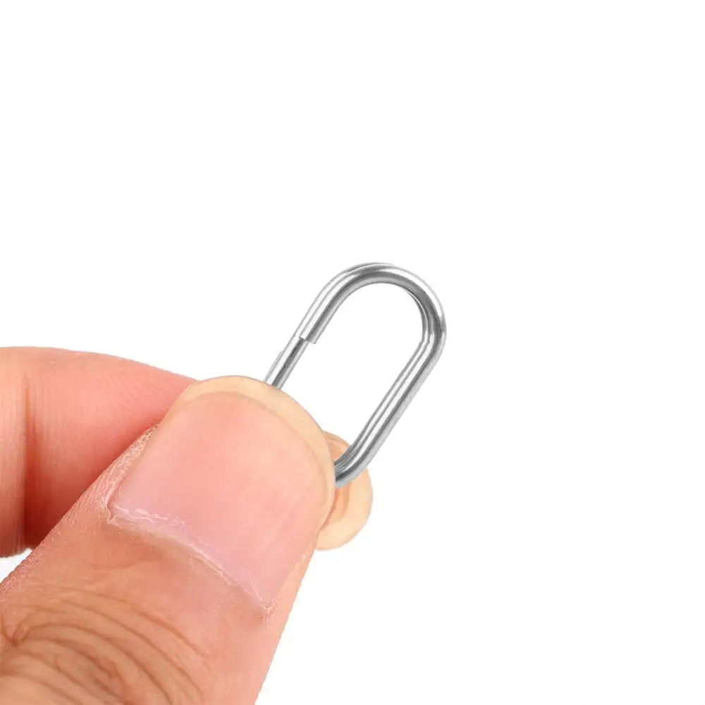 Accesorios de aparejos de pesca de acero, 8/10/13/15/17/19mm, conector de pesca, anillos divididos ovalados, señuelo de pesca, broche colgante de pesca dividido - imagen 2