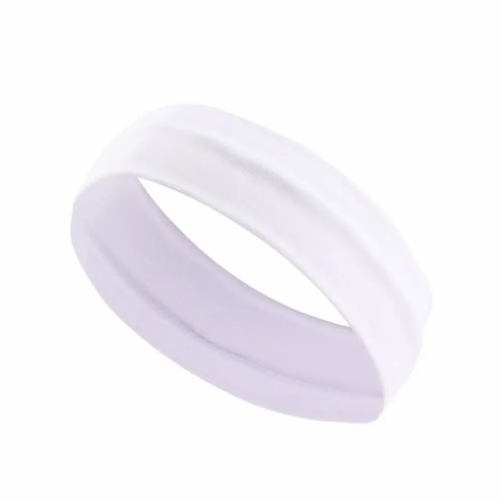 Bandas de sudor antitranspirables elásticas, cinta para el pelo de Yoga, diadema de Color puro, absorbente de sudor, antitranspiración, antideslizante - imagen 5