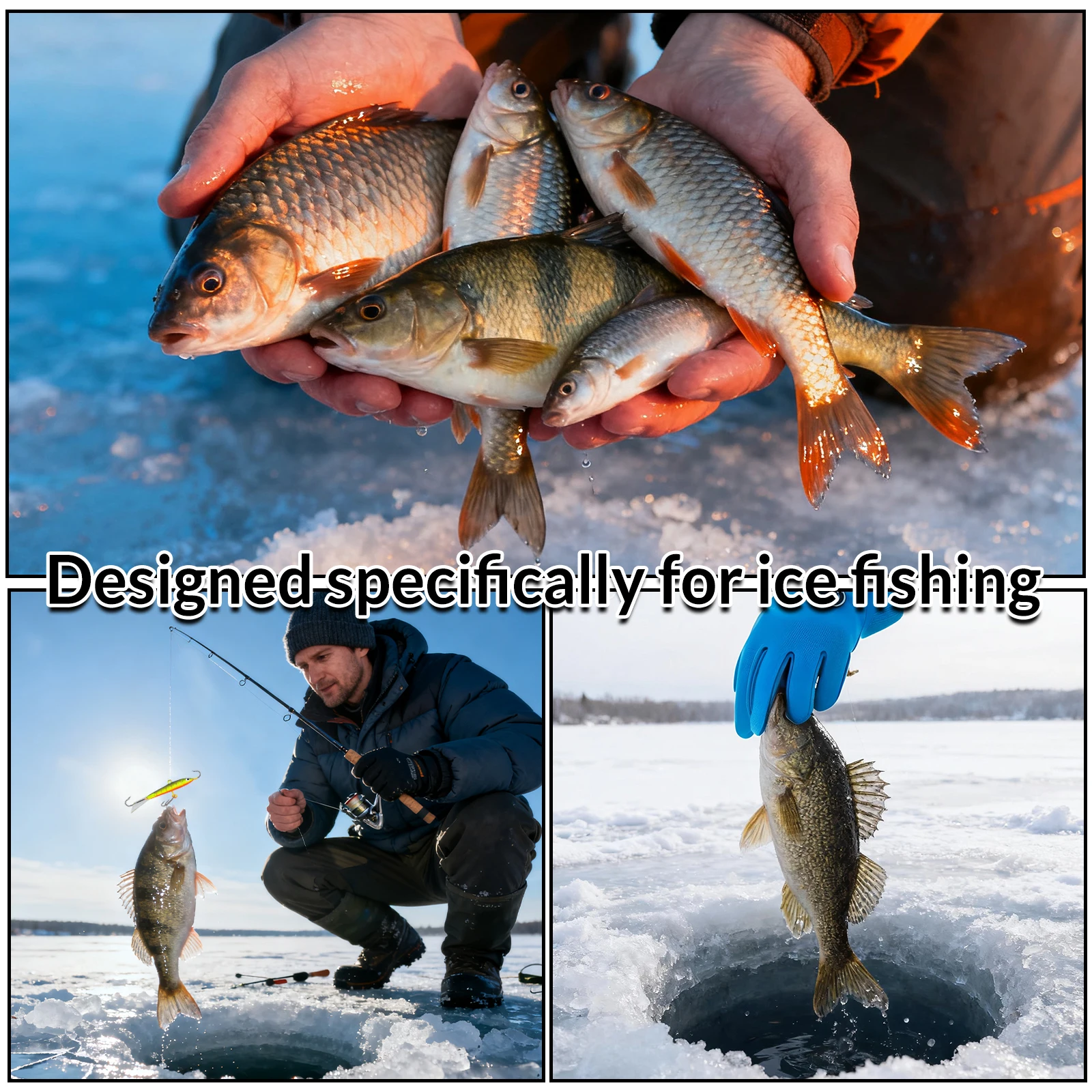 Juego de anzuelos para pesca en hielo, 9KM, 20-28 Uds., Señuelos para pesca en hielo, Micro anzuelo con cabeza para Panfish, tipo de pez, Walleye, perca, trucha, Bluegill - imagen 4