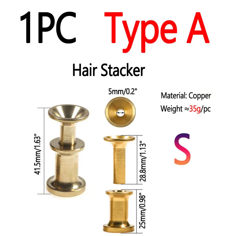 1pc S Hair Stacker A