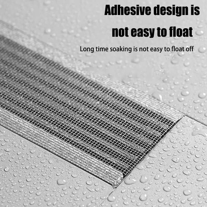 Parche de drenaje de suelo de ducha, reparación de ventana, pantalla de filtro antibloqueo de pelo, enrollado - imagen 4