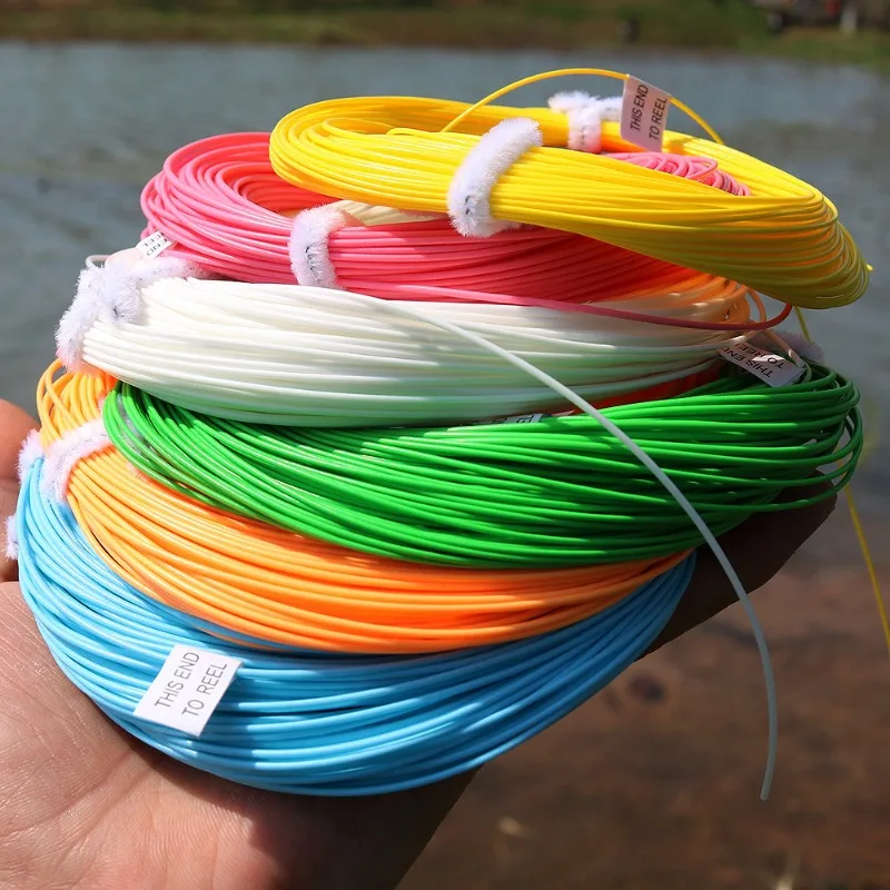 Línea de pesca con mosca Sougayilang, línea flotante de 100 pies/30,5 M de peso hacia adelante, línea de pesca 4F/5F/6F/7F/8F para aparejos de pesca con mosca de trucha - imagen 3