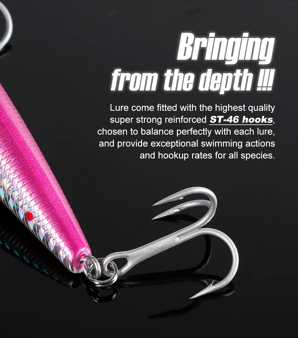 Experimente un rendimiento de pesca incomparable con nuestros ganchos ST-46 premium