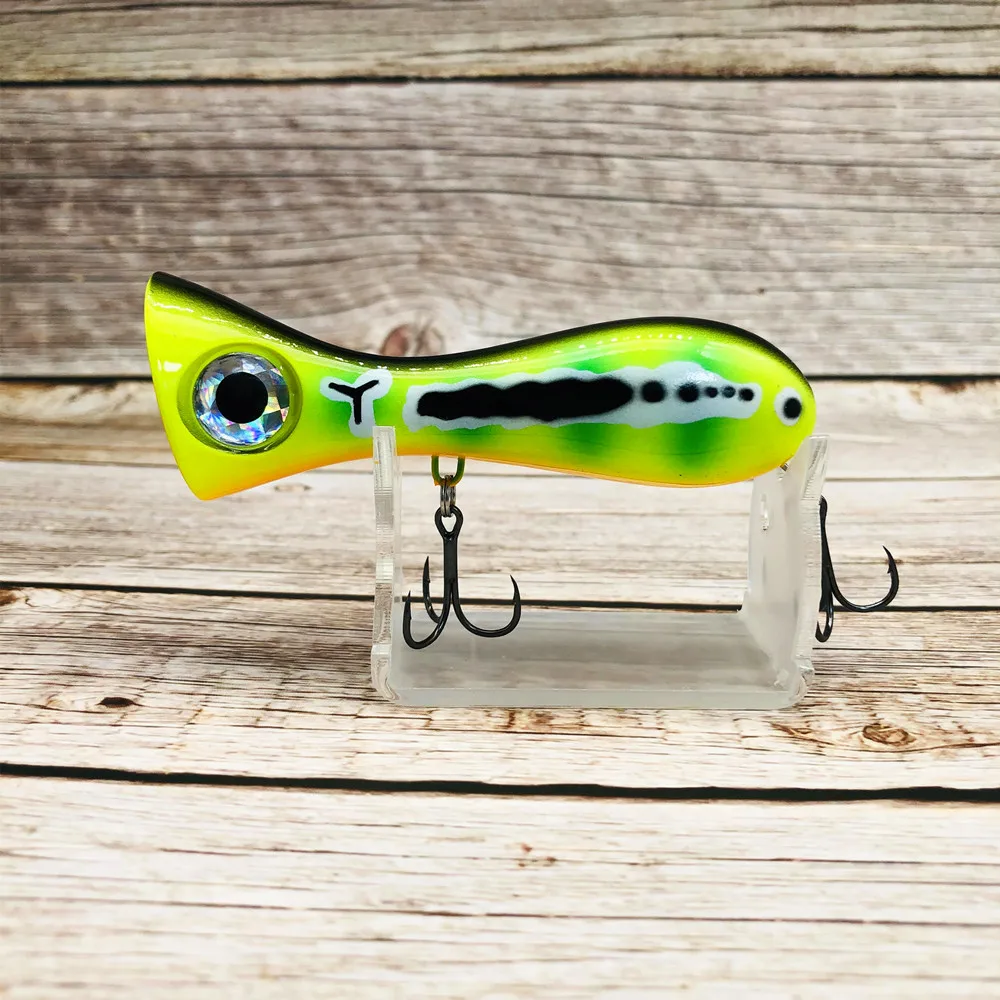 Popper Greenspider 105mm – Señuelo de Superficie con Anzuelo VMC - imagen 3