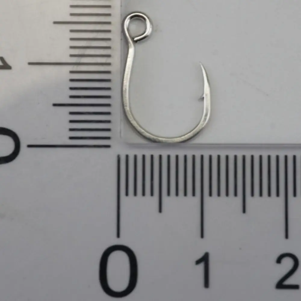 10 # -4/0 #   Anzuelo de pesca Popper de agua salada de tamaño, Material a prueba de herrumbre, diseño de un solo gancho, gancho súper a prueba de herrumbre resistente - imagen 2