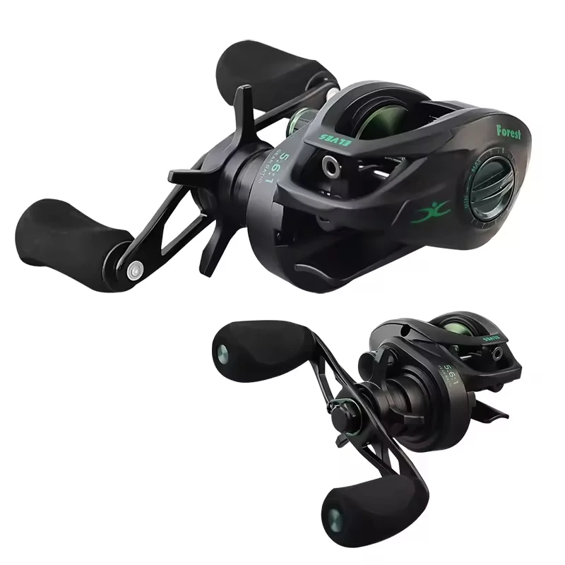 5,2: 1 6 + 1BB/5,6:1 9 + 1BB ultraligero arrastre máximo 3kg carrete giratorio carrete de fundición línea de Metal taza Mini carrete giratorio pesca en hielo - imagen 5