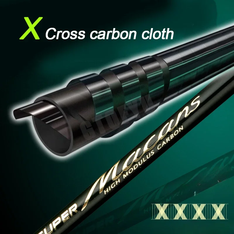 Caña de pescar giratoria de 1,8-2,4 m, anillo guía K 40T X carbono L.W 4-21g M, caña de pescar de potencia, 4 piezas, caña de viaje ultraligera de 55cm - imagen 2