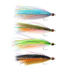 4 Uds 3D epoxi ojo de pez fibras sedosas Streamer mosca Clouser Minnow pesca con mosca moscas trucha lubina Lucio pesca señuelo cebos