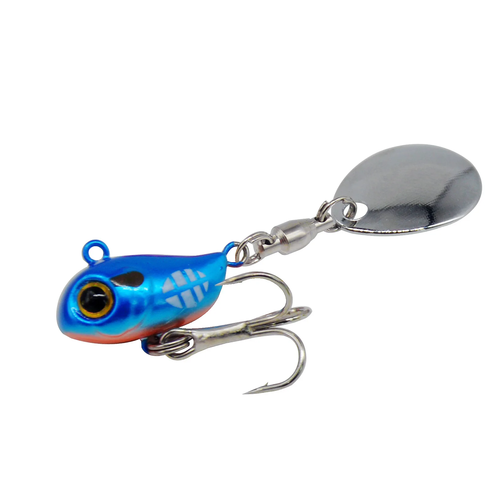 Señuelo de pesca Spin Bait 10g plantilla de Metal vibración compuesto Spinner cebo VIB señuelos artificiales lote 2 piezas venta - imagen 4
