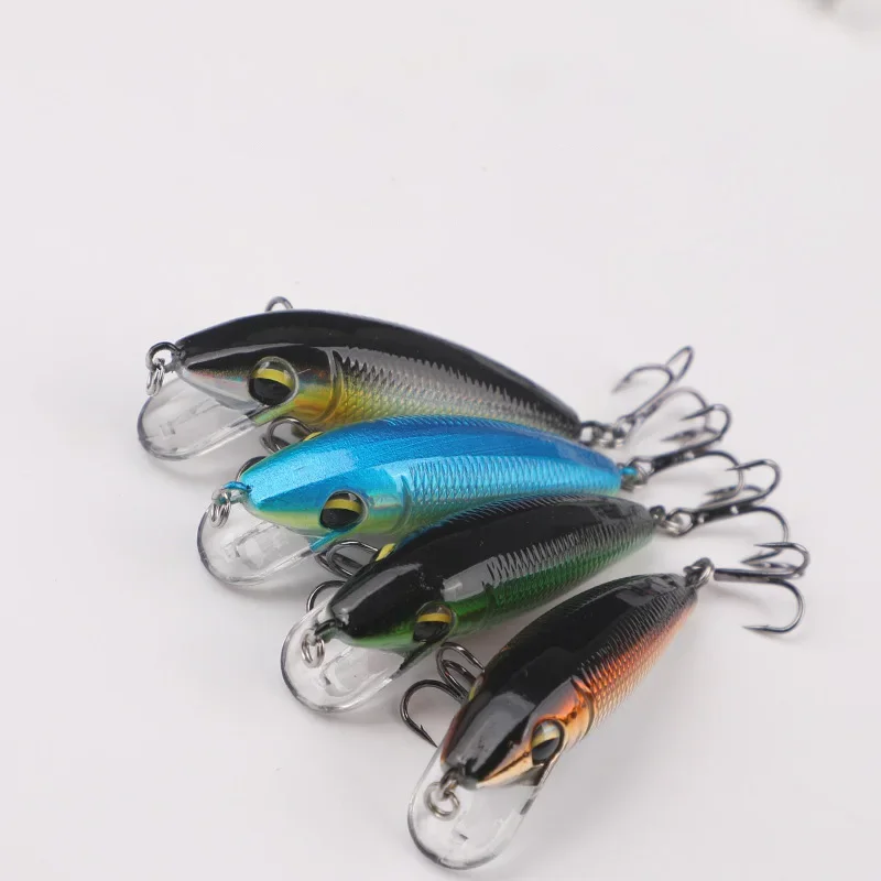 OUTKIT pesca 5,6 cm 4,6g Swimbaits Bass pez grande Crankbaits señuelo de pesca Wobblers flotantes para Lucio Minnow señuelo aparejos de pesca - imagen 4