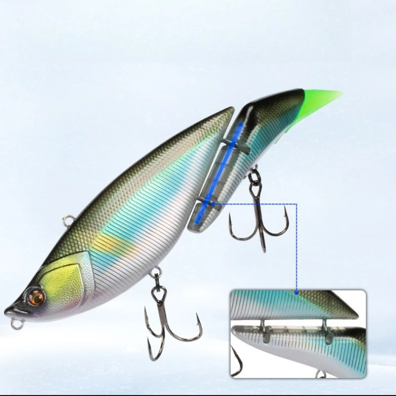 Señuelo VIB Wobbler articulado – Cebo flotante artificial de natación - imagen 4