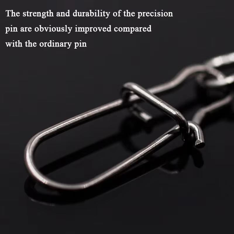 3/0 # 2/0 # 1/0 # 1 # -14 # Conector de pesca de acero inoxidable, rodamiento de Pin, pasadores giratorios, accesorios de aparejos de pesca con caja - imagen 4