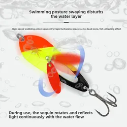 Señuelos metalizados con lentejuelas para lubina – pesca deportiva