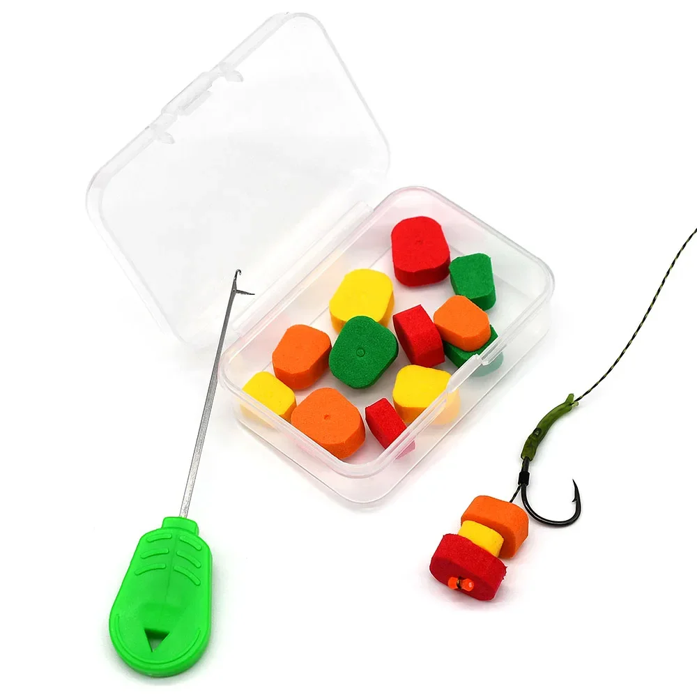 MNFT-Juego de aparejos terminales de cebo para pesca de carpa flotante, 20 piezas, aparejo Zig, aparejo de pelo de espuma, equipo de pesca de carpa de espuma emergente - imagen 5