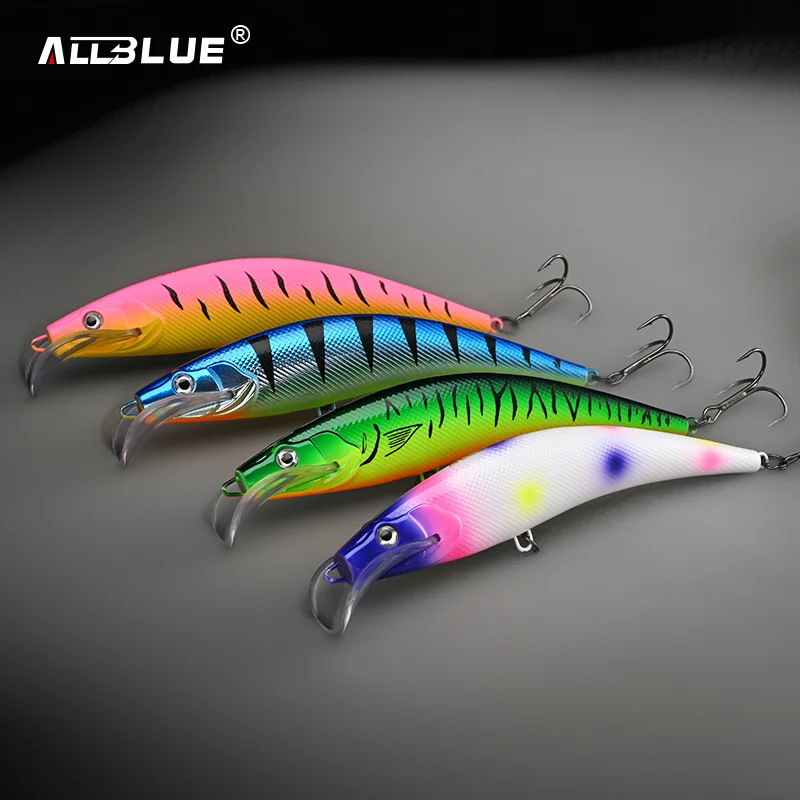 ALLBLUE CRIPWALK señuelo de pesca Trolling Wobbler 115MM 13,5G flotante Crankbait Minnow profundidad 0,5-1M lubina Pike cebo aparejos de pesca - imagen 4