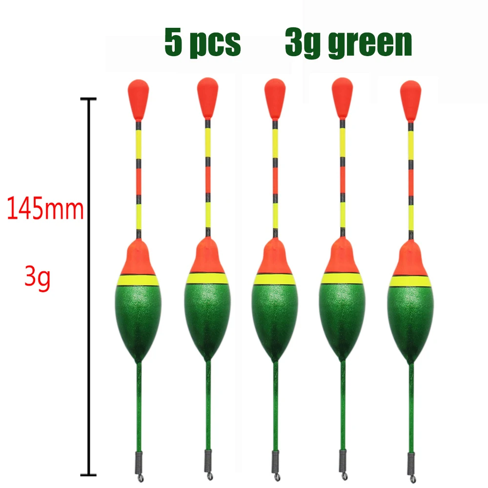 5pcs 3 green