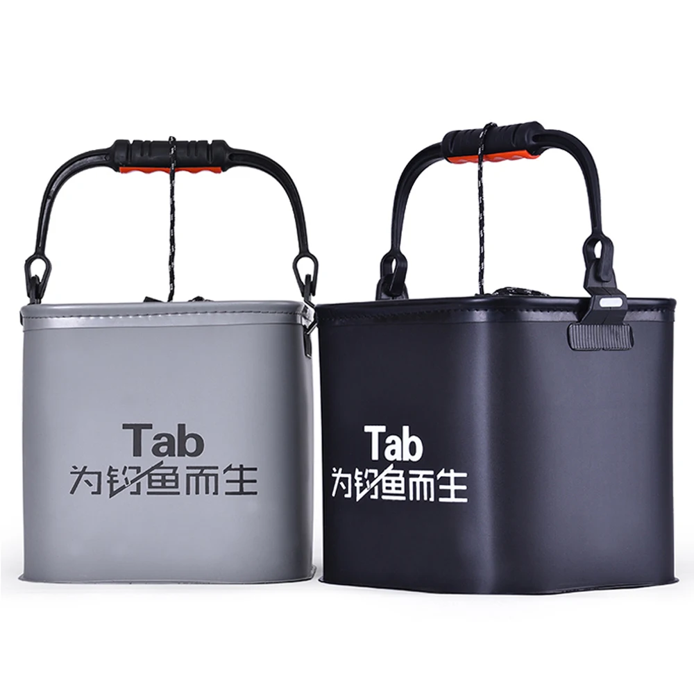 Cubo de pesca Eva de 4L, contenedor de cebo vivo multifuncional plegable para agua, accesorio de pesca de carpa - imagen 5