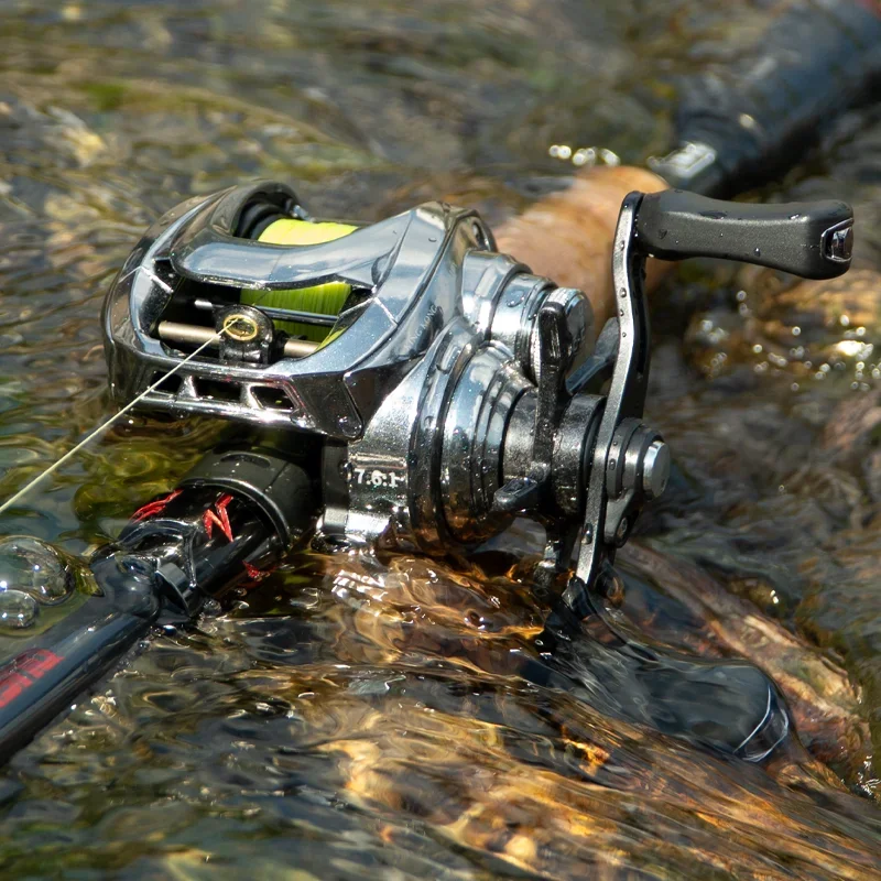 Carrete DEUKIO DC Sea Baitcasting – Freno electrónico y sonido banda - imagen 4