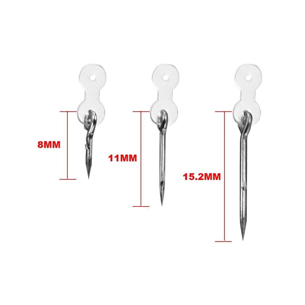 Pinchos de Metal para cebo, accesorios de pesca de carpa, pasador de Boilies con topes transparentes, aparejo de pelo de goma para maíz Ronnie, 10 unidades - imagen 3