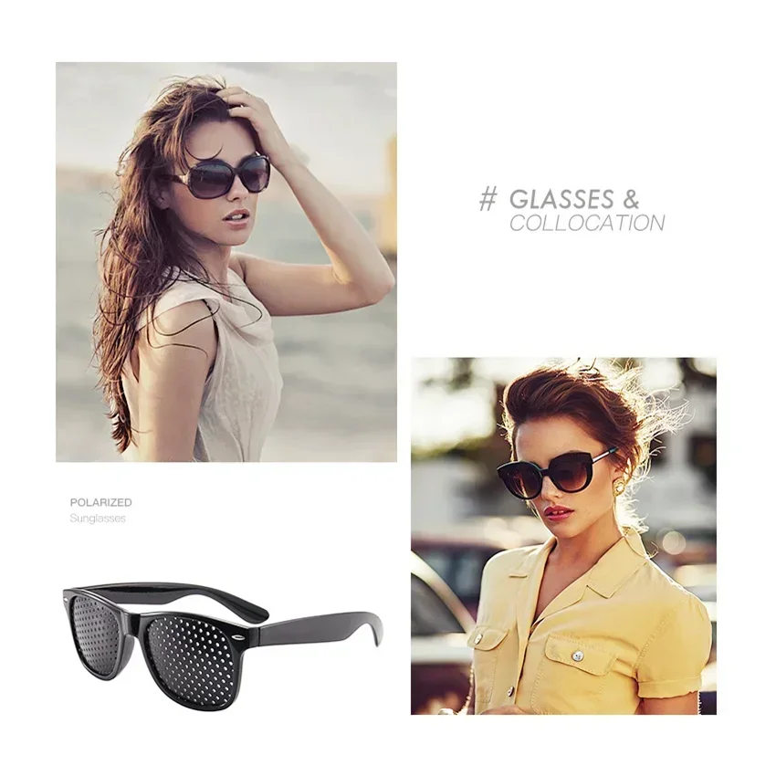 Gafas para pescar al aire libre, Pin, gafas de sol con orificio pequeño, gafas para acampar, vista negra, mejora el cuidado, gafas para ejercicio - imagen 5