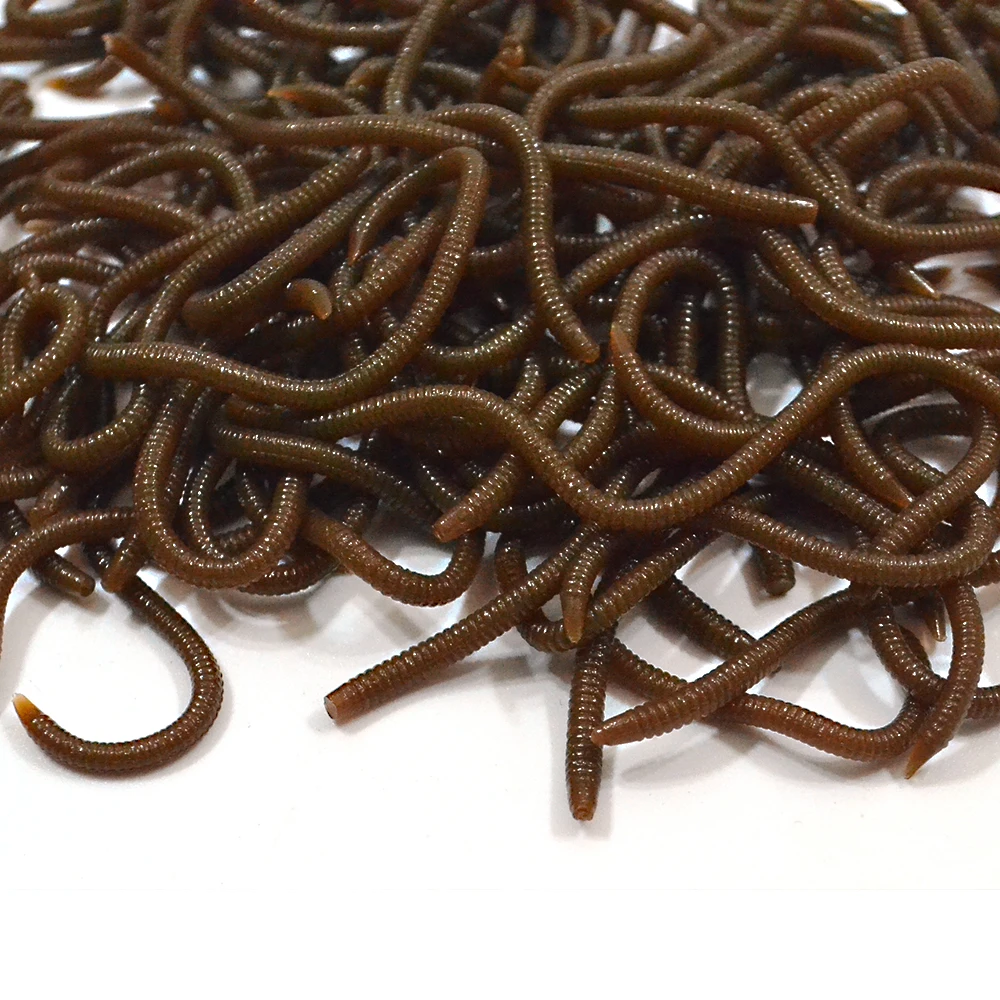 10 unids/lote 8cm cebo suave simulación lombriz mordida larva gusano suave especialmente olor señuelos aparejos artificiales - imagen 5
