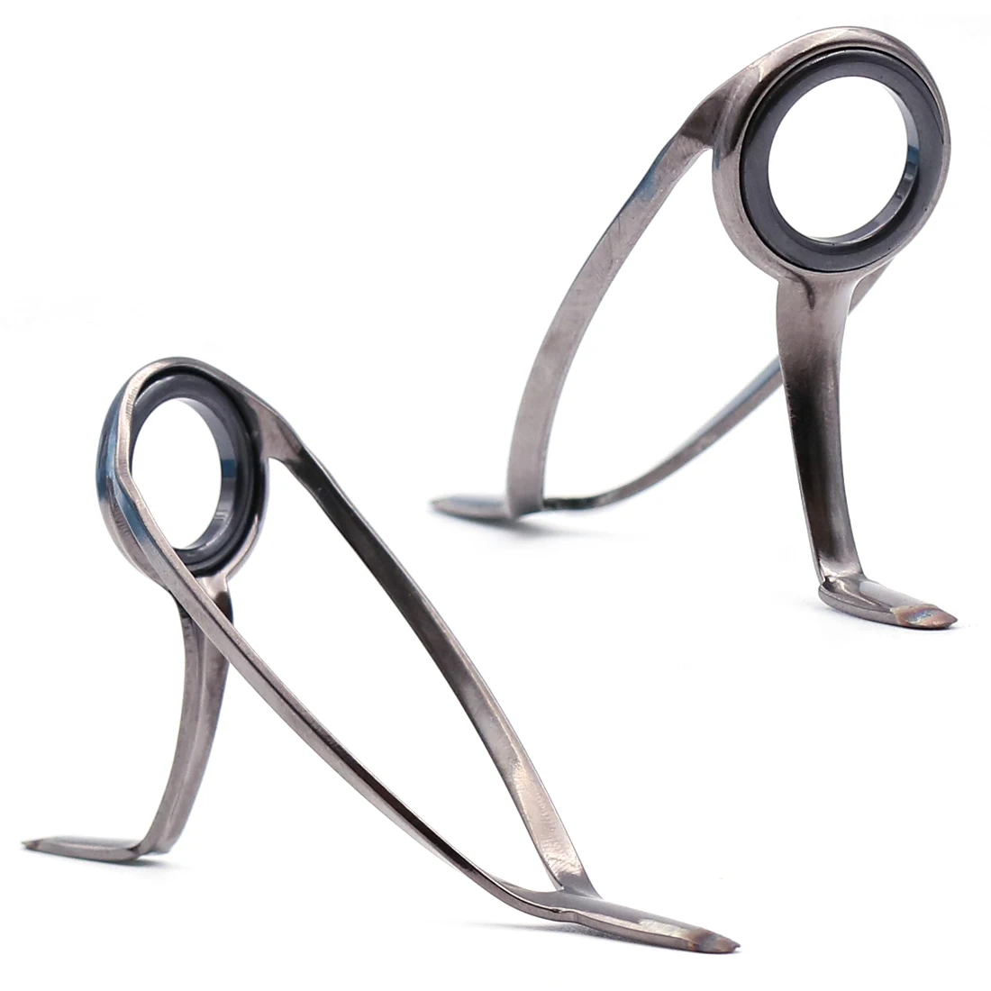 Guía de caña de pescar de 9KM tipo LC, 10-20 piezas, guías de caña de pescar de doble pierna, ojos, anillo de cerámica de acero inoxidable para ojales de caña de pescar - imagen 5