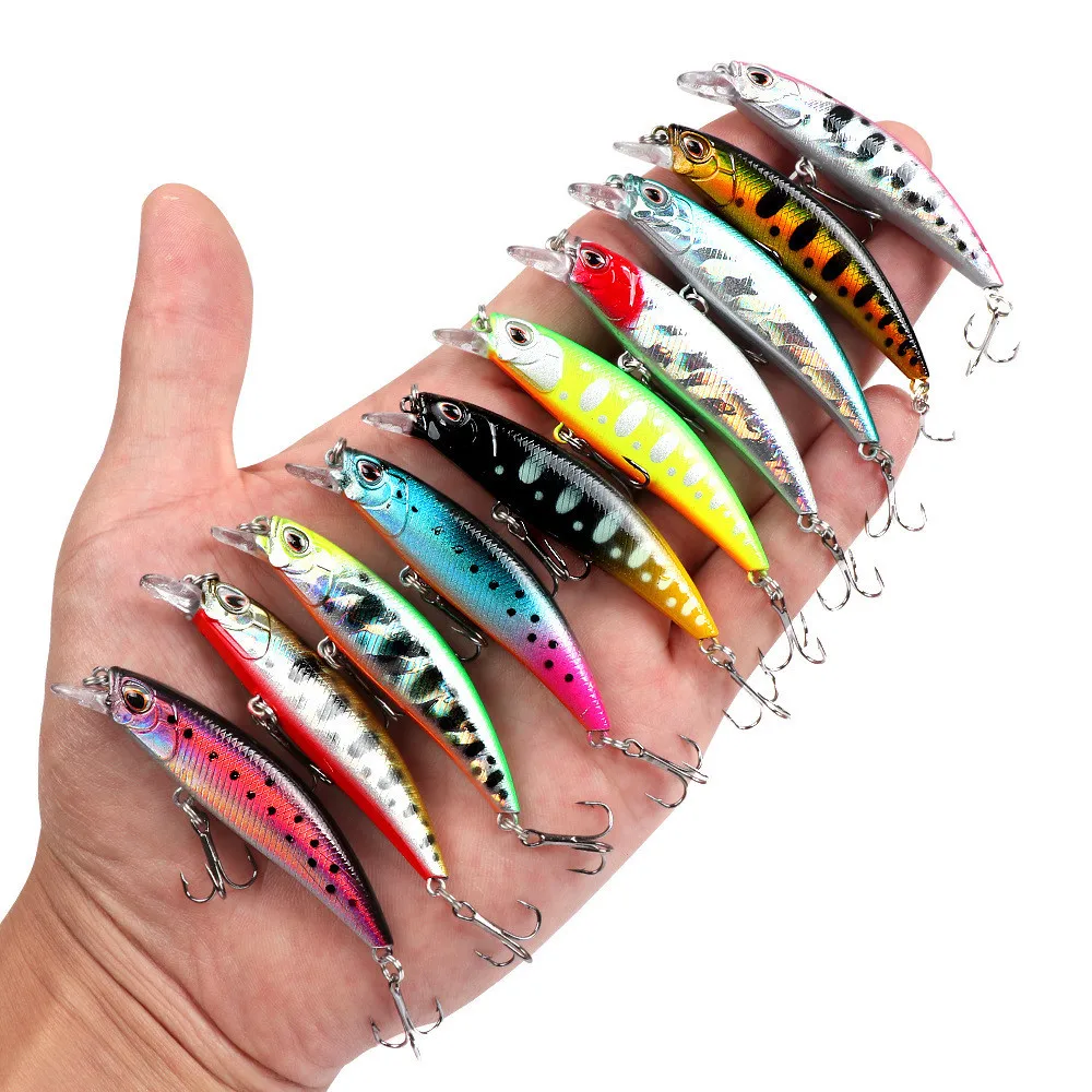 Señuelo para pesca de 6,5 cm/6,5g, señuelo de pesca de pececillos que se hunden, señuelo de camarón fantasma, cebo duro de tiro largo - imagen 4