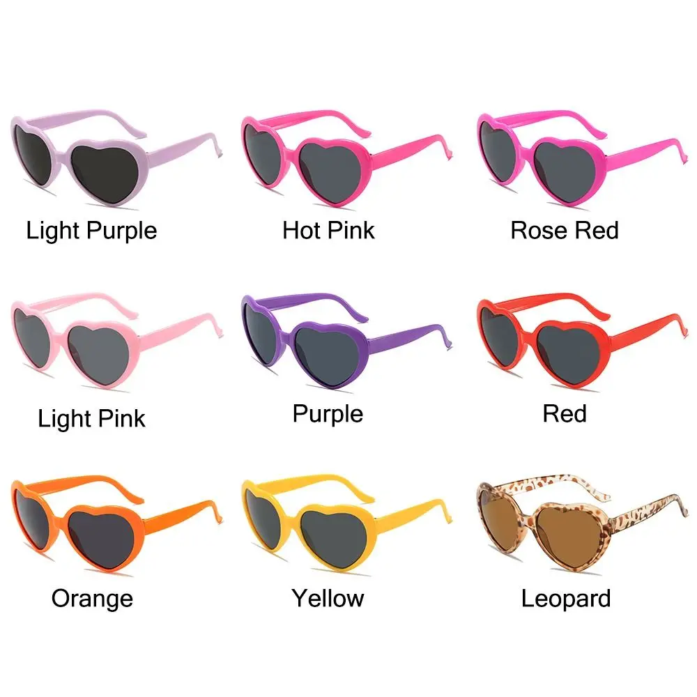 Lindas gafas de sol con protección UV400 en forma de corazón, gafas para fiesta de Halloween, gafas de verano para mujer - imagen 4