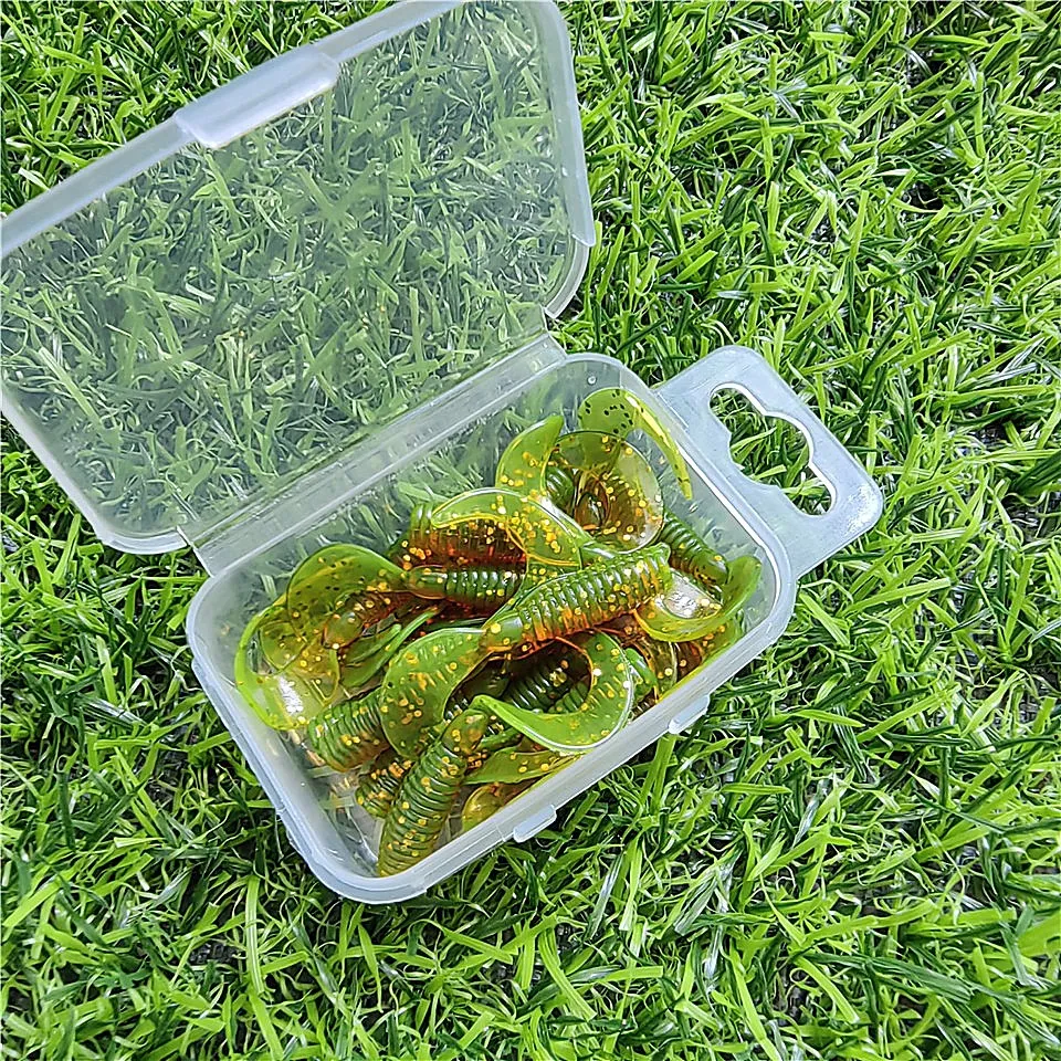 SWOLFY-Mini señuelo de pesca 20 piezas, cebo de silicona suave de 0,4g/30mm, Swimbait Artificial, Jig, Wobbler Bass, aparejos de pesca - imagen 2