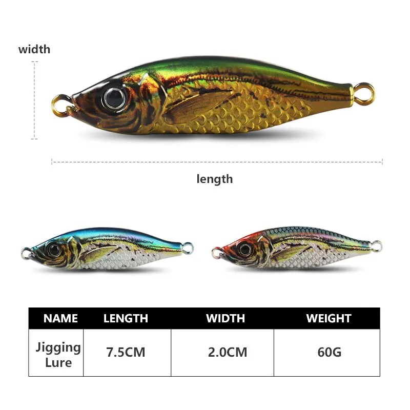 TAIYU Little Jack – Cuchara Metálica Luminosa 60g para Jigging Lento y Shore Casting - imagen 2