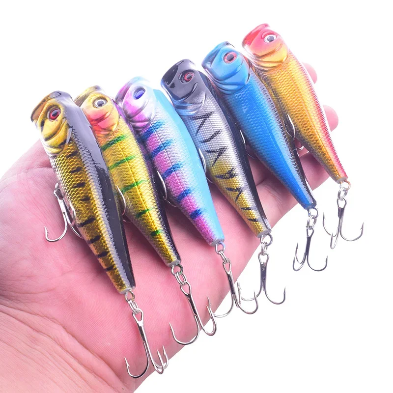 Señuelo de Pesca Topwater Popper, cebos flotantes de 8,5 cm, 14g, lubina, mar, manivela, cebo de natación, Wobblers, aparejos de Pesca, 1 ud. - imagen 3