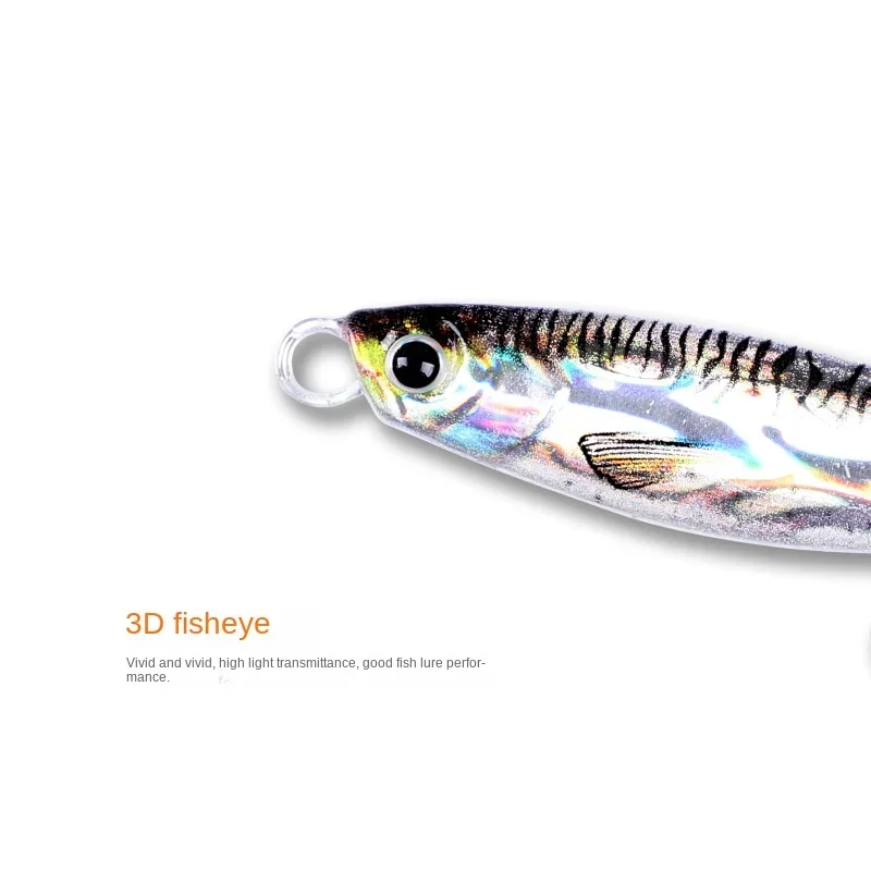 Señuelo de pesca de 7g/10g/20g/30g/40g/60g/80g, Señuelos de Pesca de Mar Profundo, impresora 3D, señuelo Artificial de Jigging lento - imagen 3