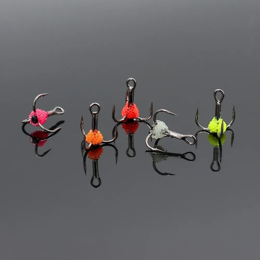 Anzuelos Triple Roe Acero Alto Carbono – Pesca Hielo y Mar - imagen 3