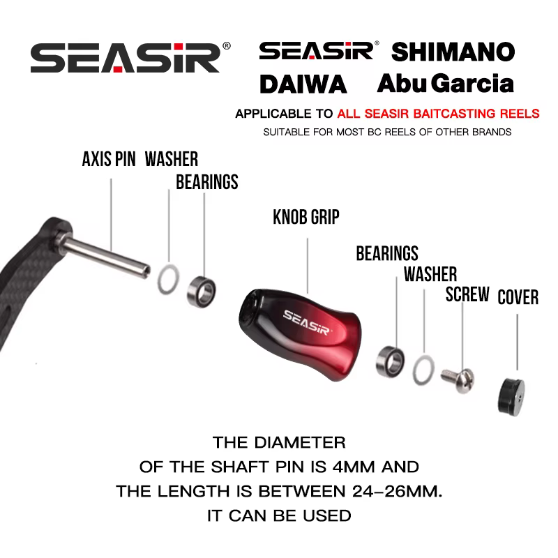 SEASIR pomo ABS de carrete – agarre Shimano y Daiwa - imagen 4