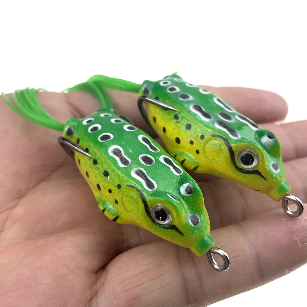 GHOTDA-señuelo de rana de 5g, 8g y 12g, cebo de tubo suave, doble Barba, plantilla, cuchara, Trolls, depredador, señuelo de pesca Artificial de silicona suave - imagen 3