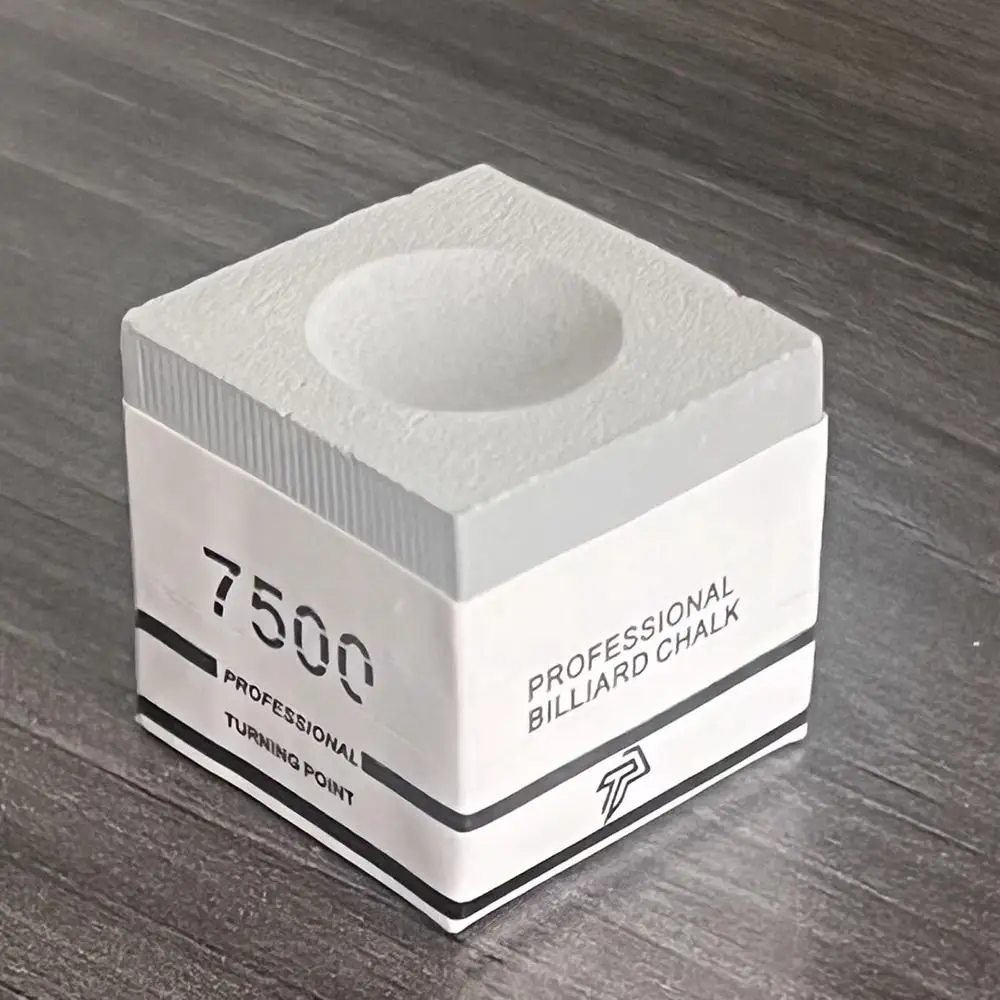 Tiza de billar cuadrada TP7500, tiza de billar neutra antideslizante rosa/gris, polvo fino, tiza de billar, accesorios de billar - imagen 5
