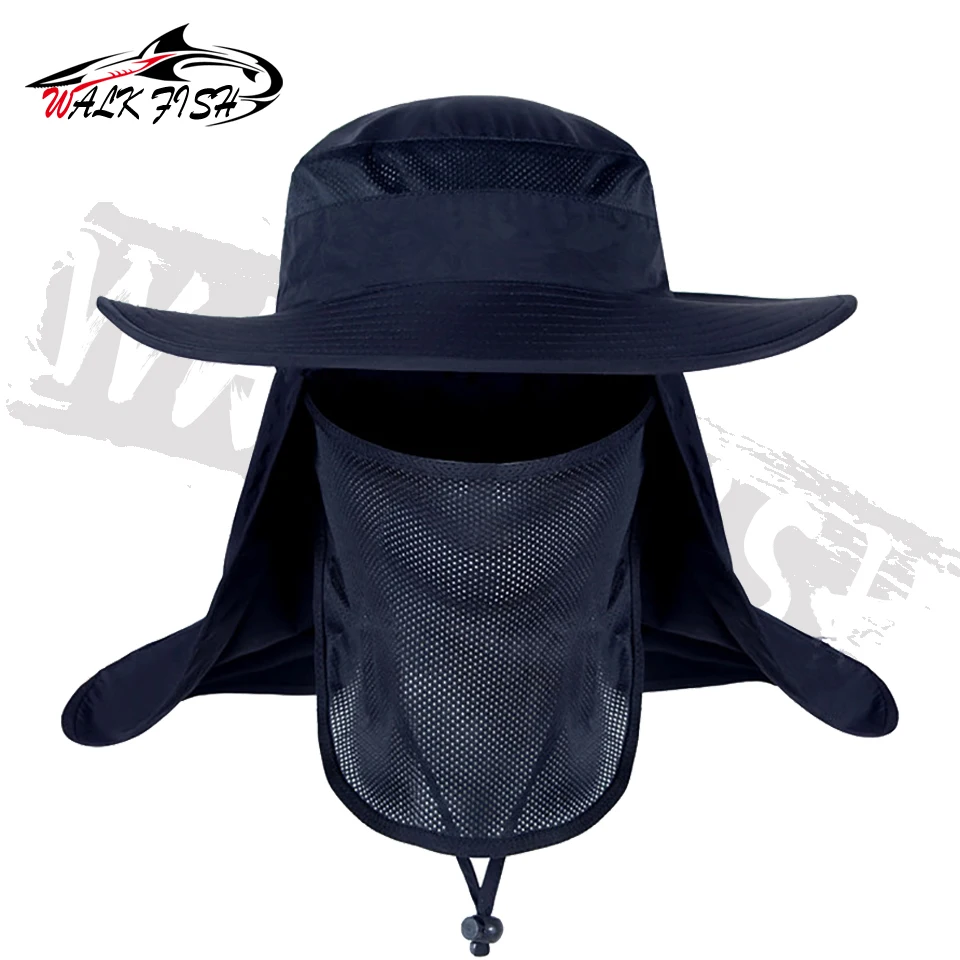 WALK FISH-Sombrero de protección UV de secado rápido, sombrilla transpirable, multiusos, escalada al aire libre, pesca, gorra de protección solar - imagen 3