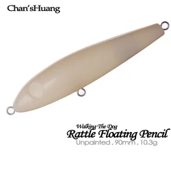 Chan'sHuang Senuelo Lapiz caminante sin pintar hecho a mano flotante