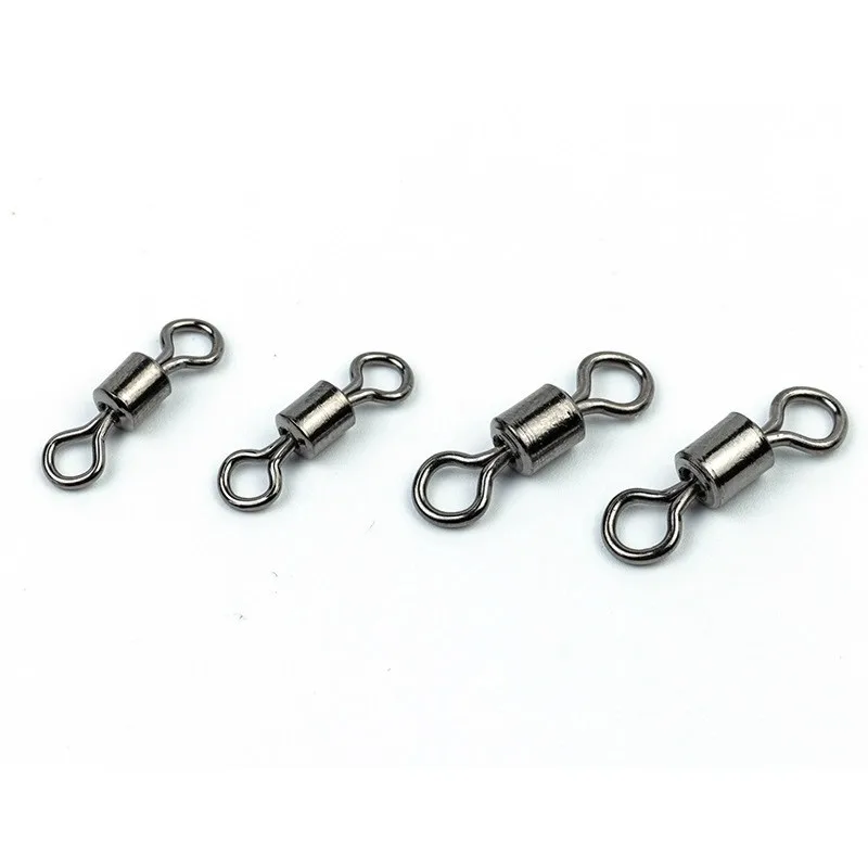 Rodamiento giratorio de barril de pesca, Conector de señuelo de anillo sólido, accesorios de aparejos de pesca de carpa, herramienta de pesca, 50 piezas - imagen 4