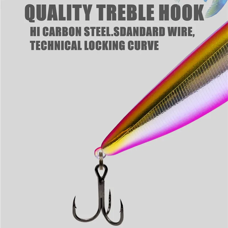 GRS nuevo 85mm 12g cebo tipo lápiz Topwater flotante Stickbait caminar el perro señuelo de Pesca lubina trucha Wobblers Isca Pesca Artificial - imagen 4