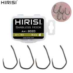 Anzuelos sin púas Hirisi – Acero inoxidable con recubrimiento PTFE