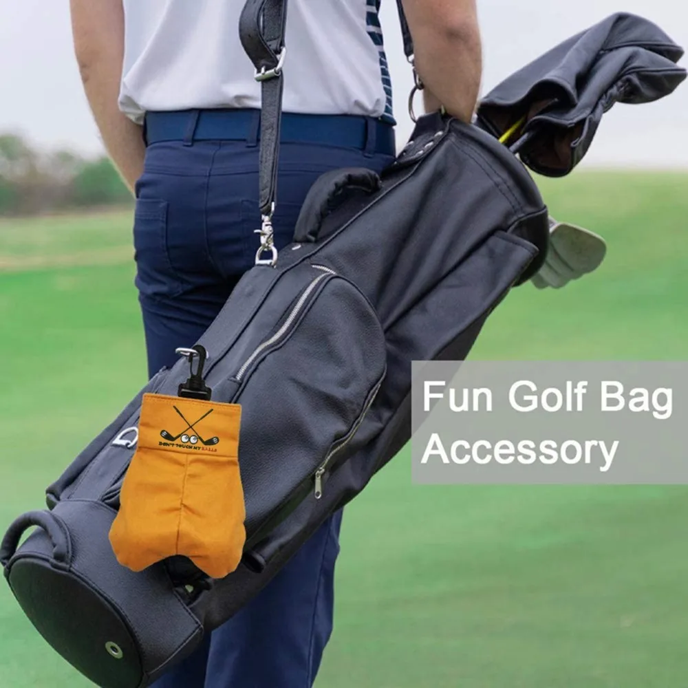 Sacos de Golf de broma, funda cartuchera para pelota de Golf, organizador de bolsillo para pelota de Golf, portador de pelota de Golf portátil, bolsa divertida para pelota de Golf